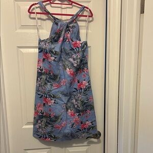 Tommy Bahama Blue Floral Mini Dress